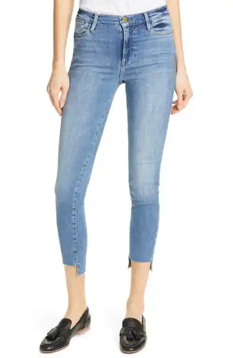 Le Super High Waist Straight Leg Crop Jeans | Nordstrom