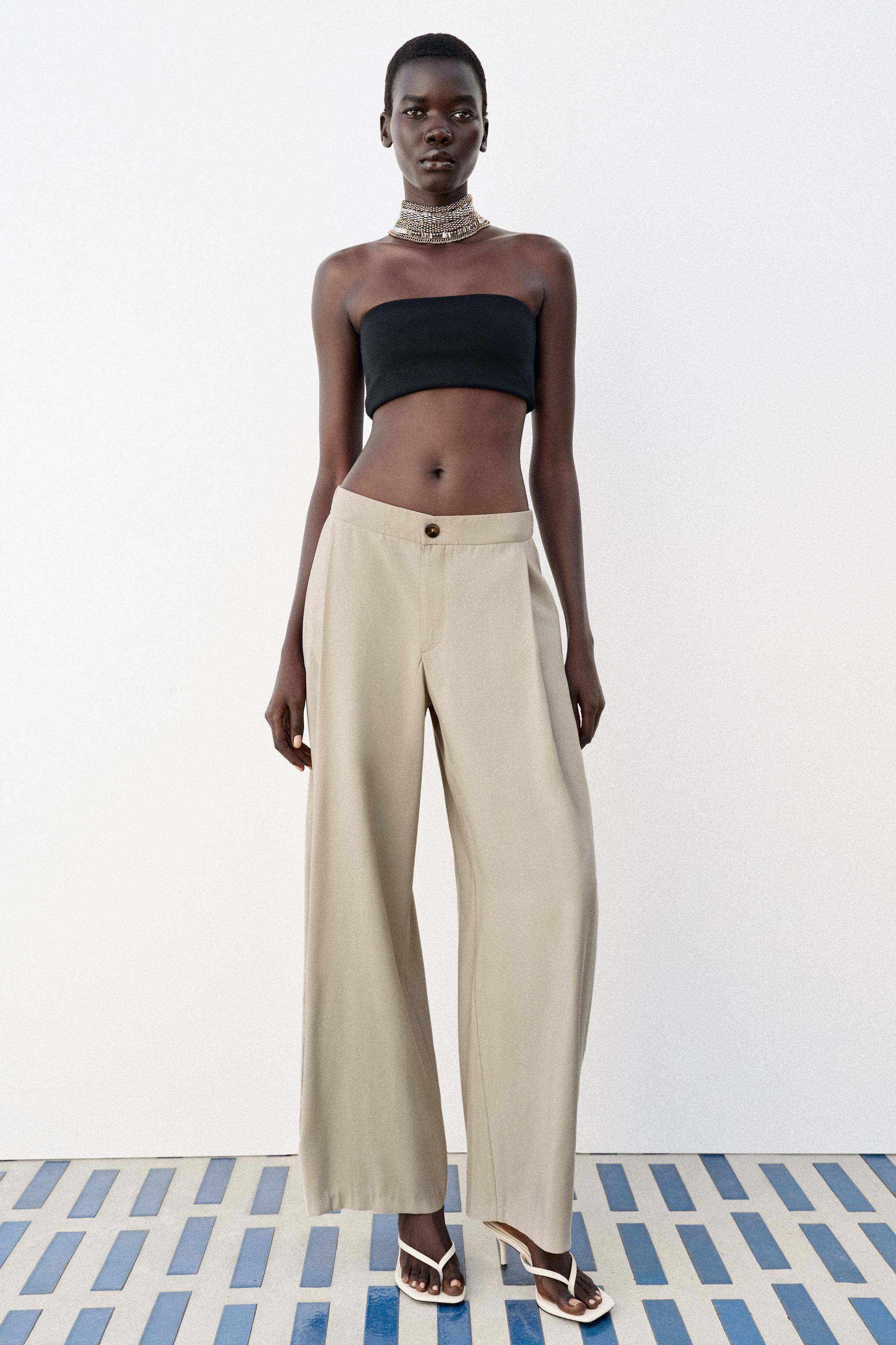 FLOWY BARREL PANTS | Zara US