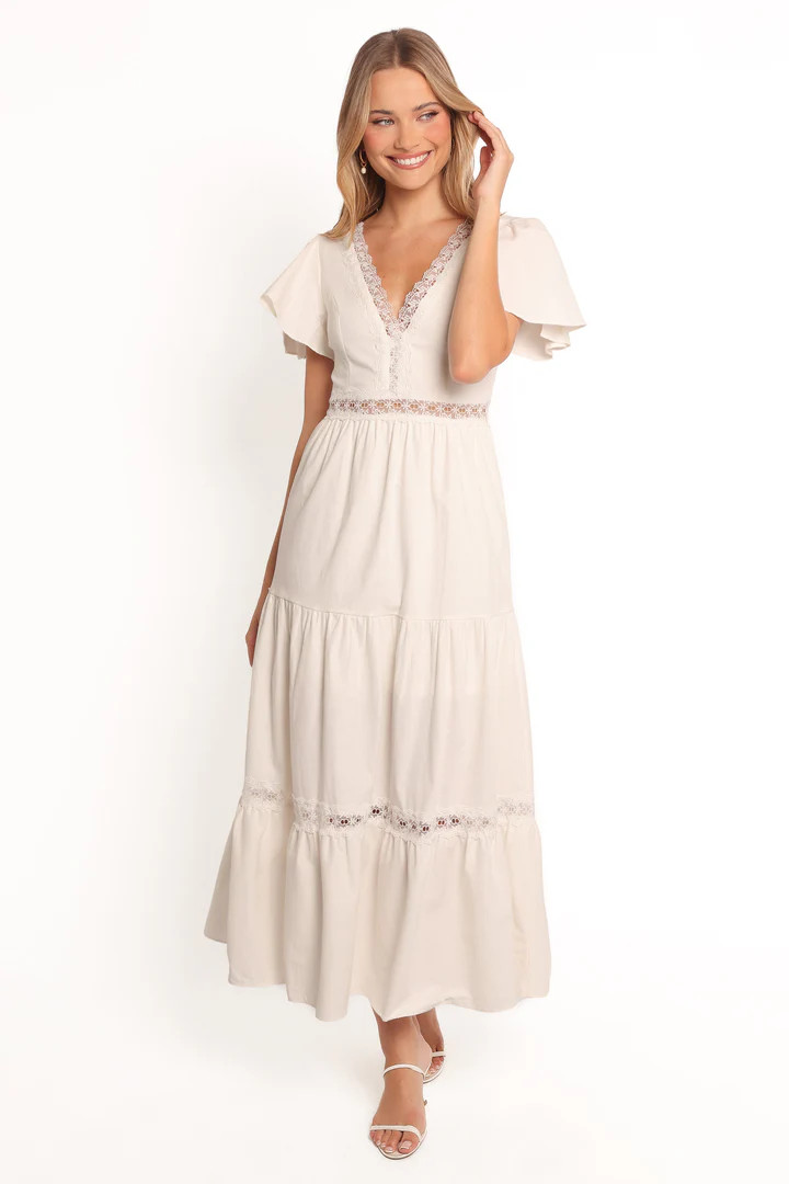 Minny Maxi Dress - Cream | Petal & Pup (US)