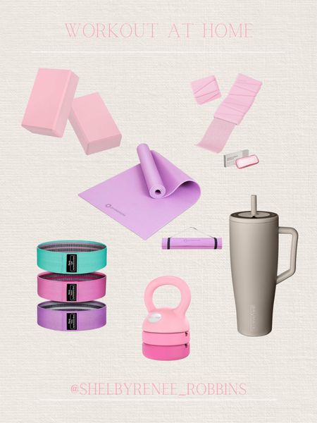 Workout from home essentials, home gym essentials, cute workout equipment, pink dumbbells, brumate 

#LTKhome #LTKActive #LTKfitness