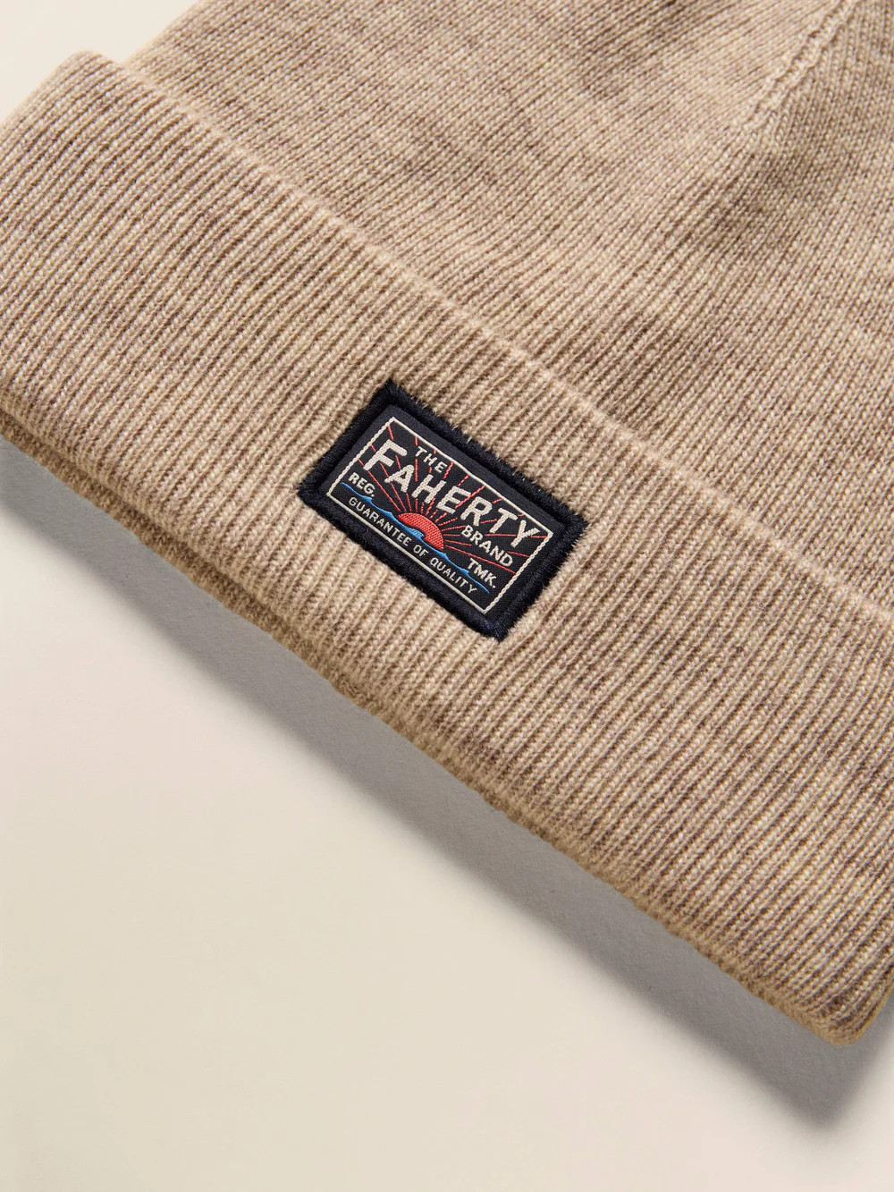 Faherty Logo Beanie - Navy | Faherty