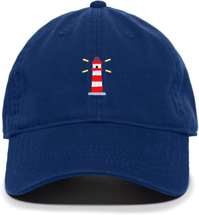 DSGN By DNA Lighthouse Embroidered Baseball Cap Cotton Adjustable Dad Hat | Amazon (US)
