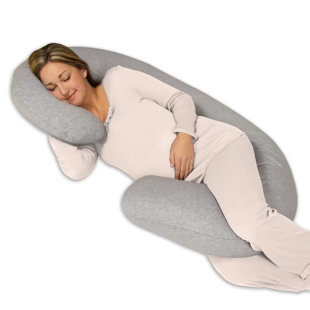 Leachco Snoogle Chic Jersey Support Pillow - Heather Gray | Target