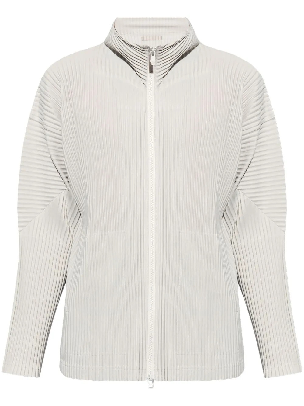Homme Plissé Issey Miyake Pleated zip-up Hoodie  - Farfetch | Farfetch Global