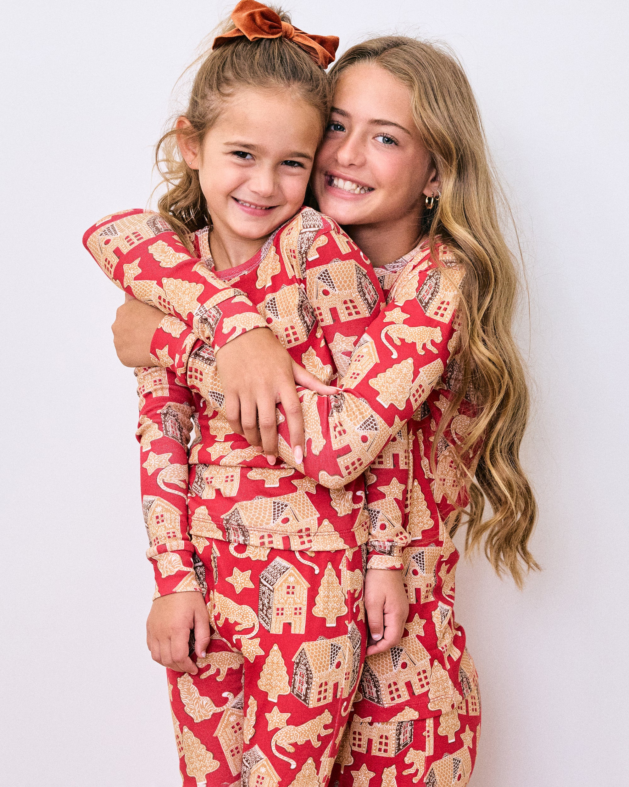 Gingerbread Party - Kids Snug Fit PJ Set - Ruby - Printfresh | Printfresh