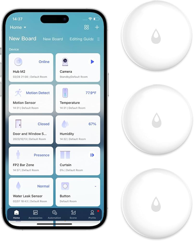 Aqara Water Leak Sensor 3 Pack, Zigbee Wireless Water Leak Detector for Alarm System and Smart Ho... | Amazon (US)