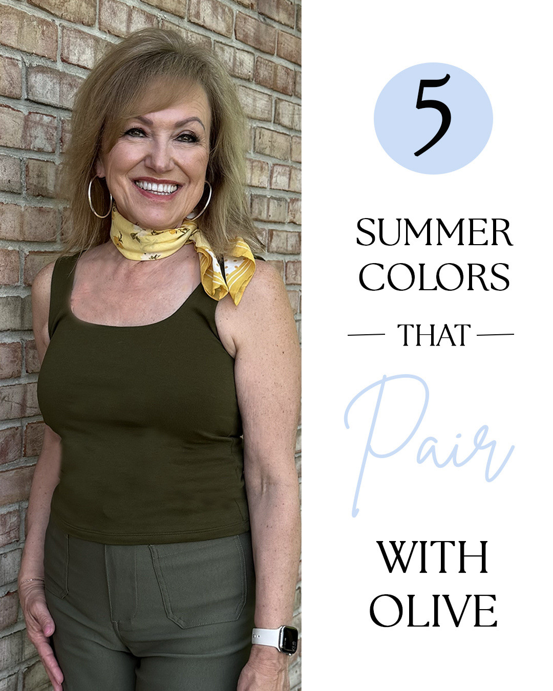 We often think of olive as a fall color, but you can definitely wear it during summer. The key is to make it “summery” by pairing it with traditional summer shades.

Of course you can still pair it with white, black and navy, but these color combinations are a little more unexpected and shine for summer!

#LTKootd #LTKOver40 #LTKSeasonal