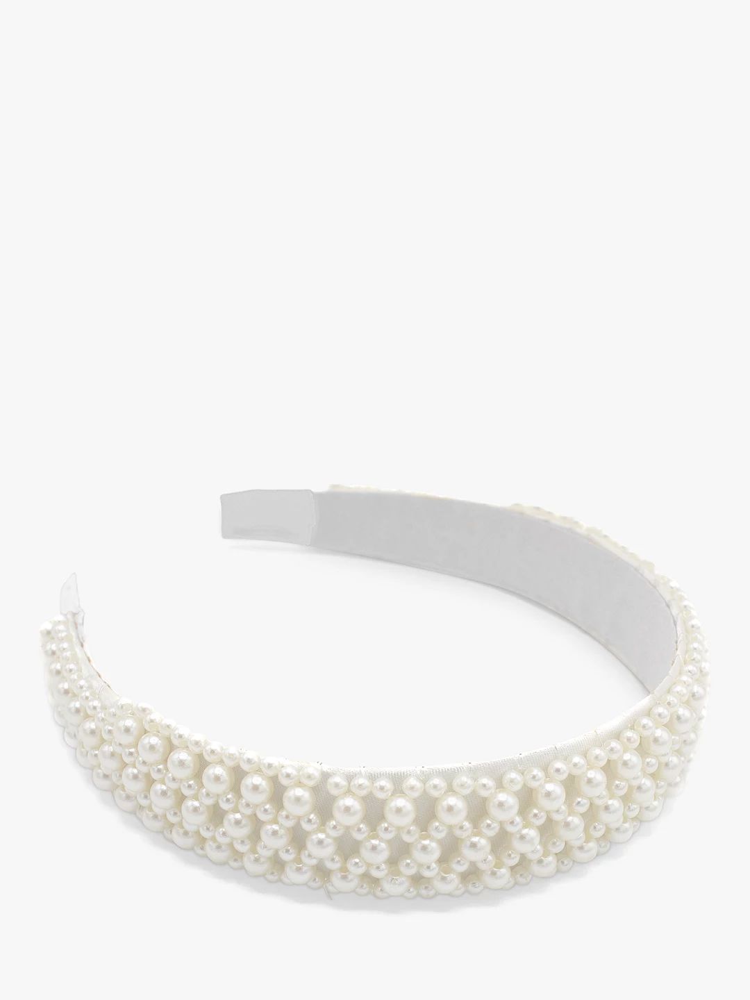 Bloom & Bay Pearl Headband, White | John Lewis (UK)