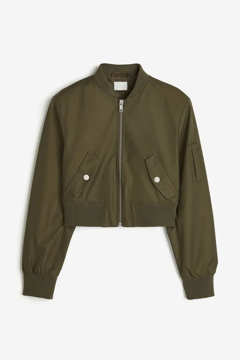 Shoulder-pad bomber jacket | H&M (UK, MY, IN, SG, PH, TW, HK)