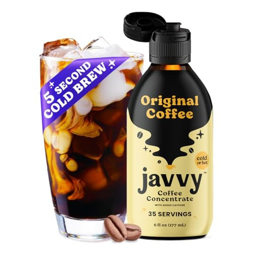 Javy Coffee Concentrate - Cold Brew Coffee, Perfect for Instant Iced Coffee, Cold Brewed Coffee and Hot Coffee, 35 Servings - Original | Amazon (US)