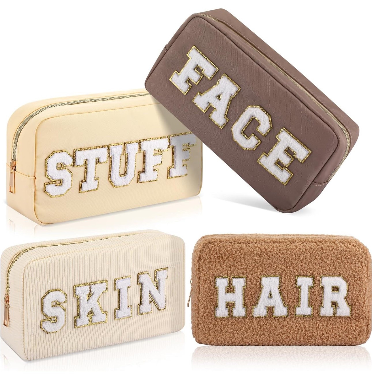 19% off 🎉

Kajaia 4 Pcs Preppy Makeup Bags Chenille Letter Stuff Bag Cute Cosmetic Pouch Cases for Women Trave Toiletry spend the night(Beige, Brown, Milk White, Coffee,Fresh

#LTKSaleAlert #LTKSpringSale #LTKTravel