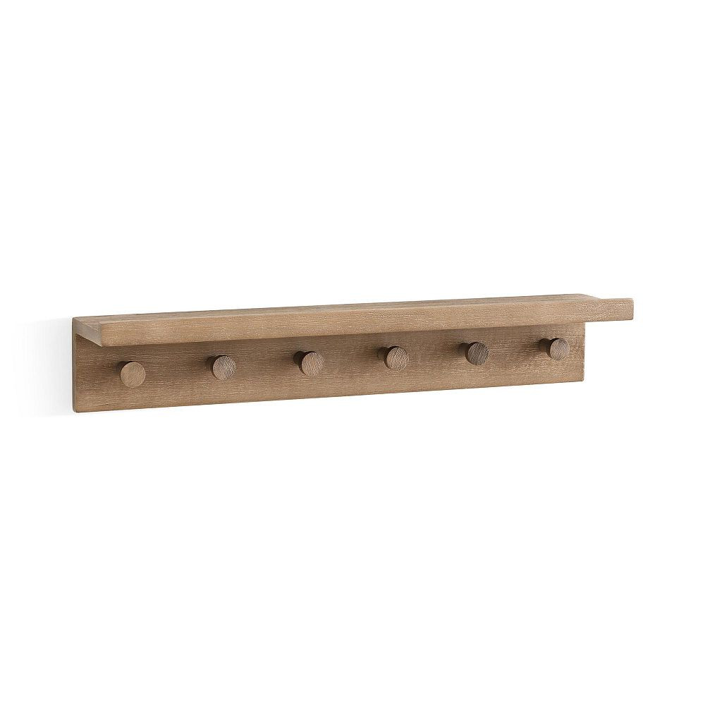 No Nails Ledge With Hooks (24") | Pottery Barn Teen