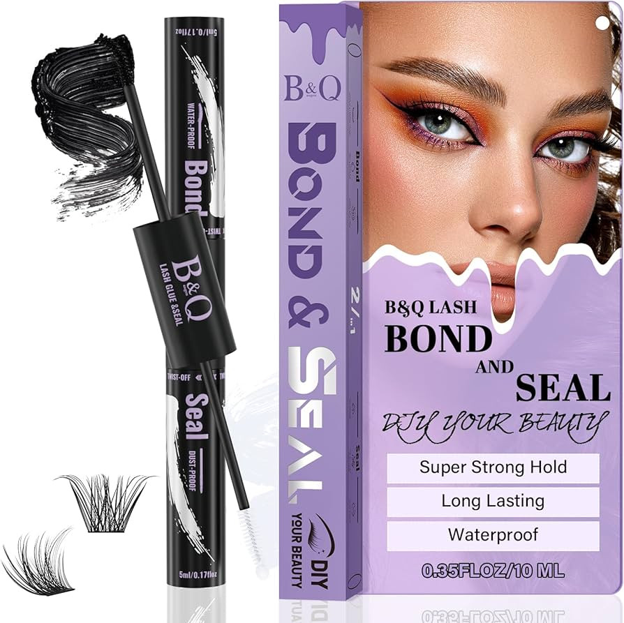 Amazon.com: B&Qaugen Lash Bond and Seal Waterproof 10ML Eyelash Bond and Seal Lash Glue for Lash ... | Amazon (US)