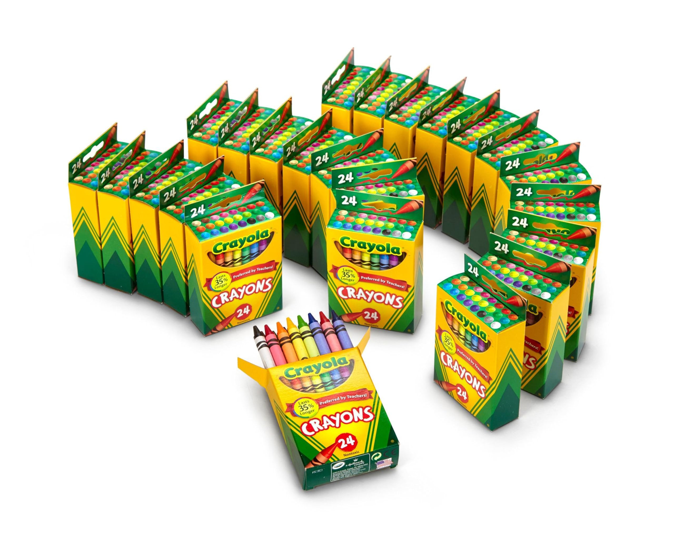 Crayola Crayons Bulk (24 Packs), Back to School Supplies for Preschool & Kindergarten, Bulk Crayo... | Amazon (US)