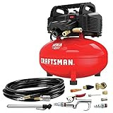 CRAFTSMAN Air Compressor, 6 Gallon, Pancake, Oil-Free with 13 Piece Accessory Kit (CMEC6150K) | Amazon (US)