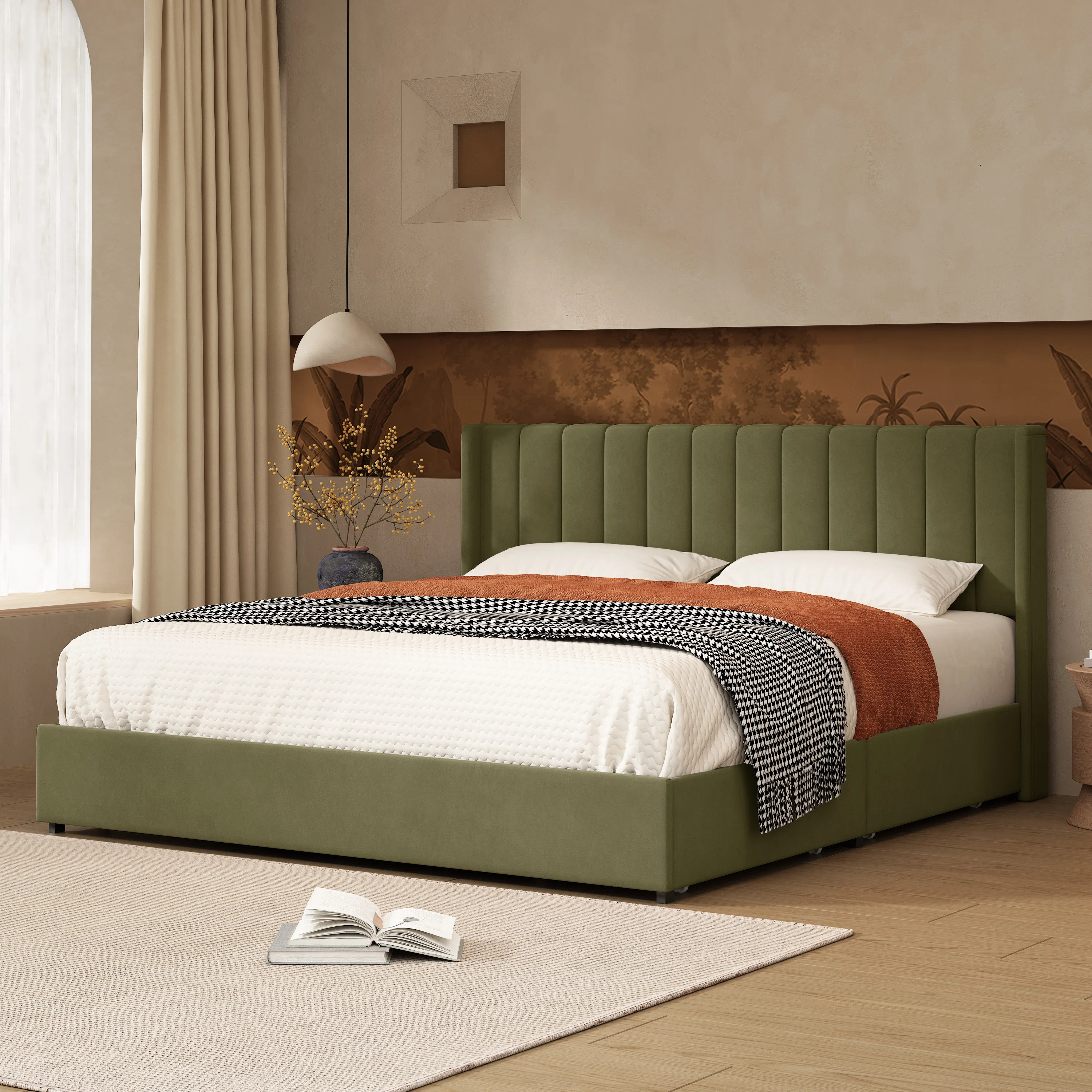 Latitude Run® Jeilyn Upholstered Platform Drawer Storage Bed & Reviews | Wayfair | Wayfair North America