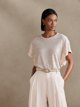 Linen Dolman T-Shirt | Banana Republic (US)