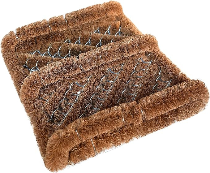 NINAMAR Natural Coir Boot Scraper Door Mat - 13 x 12 inch | Amazon (US)