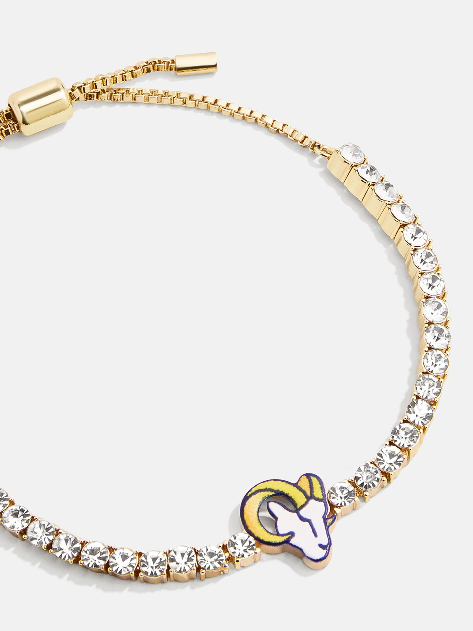 Los Angeles Rams NFL Gold Tennis Bracelet - Los Angeles Rams | BaubleBar (US)