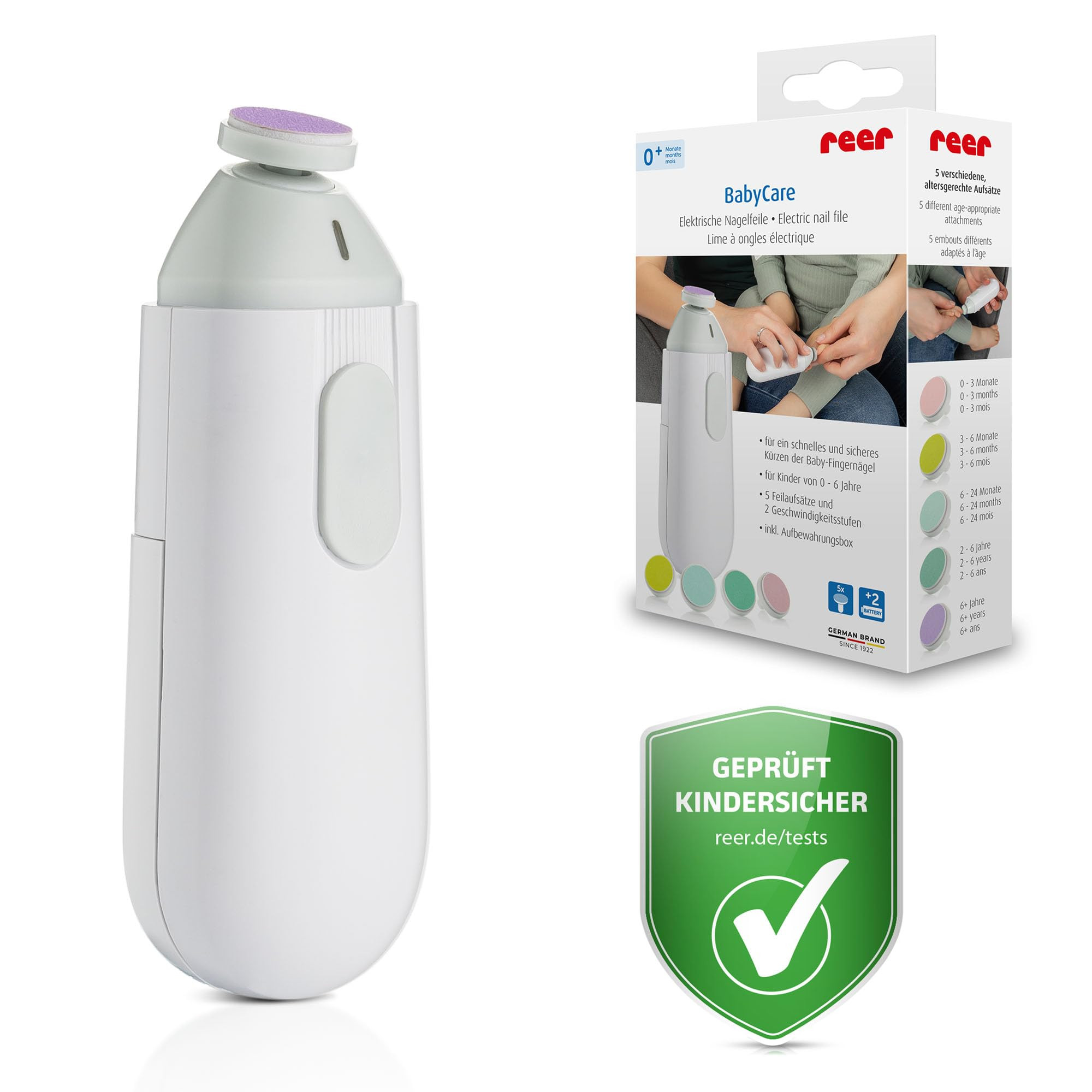 reer BabyCare elektrische Nagelfeile | Baby Nagelfeile für jede Altersstufe | Nagelpflegeset fü... | Amazon (DE)