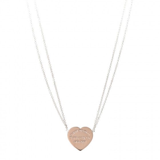 Sterling Silver Rubedo Return to Heart Tag Necklace | Fashionphile