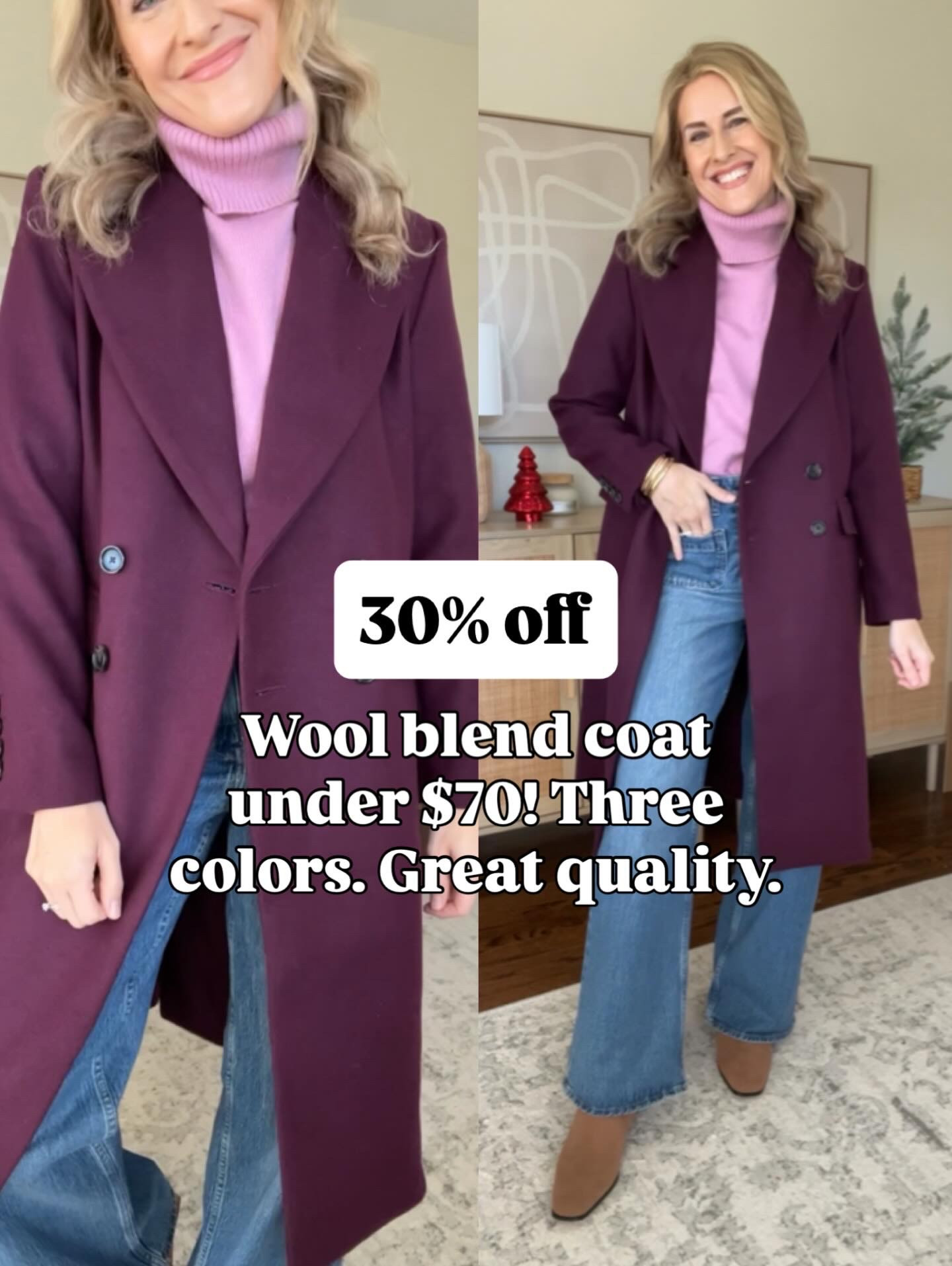 Amazon wool blend coat now $69 for Black Friday, also comes in camel or black. I got a small because reviews said it runs big, a medium would have worked too. #amazonfashion 

#LTKSaleAlert #LTKGiftGuide #LTKCyberWeek