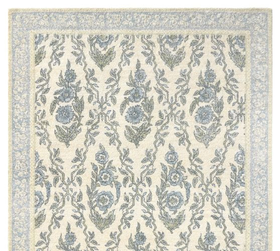 Roller Rabbit Trellis Floral Rug | Pottery Barn (US)