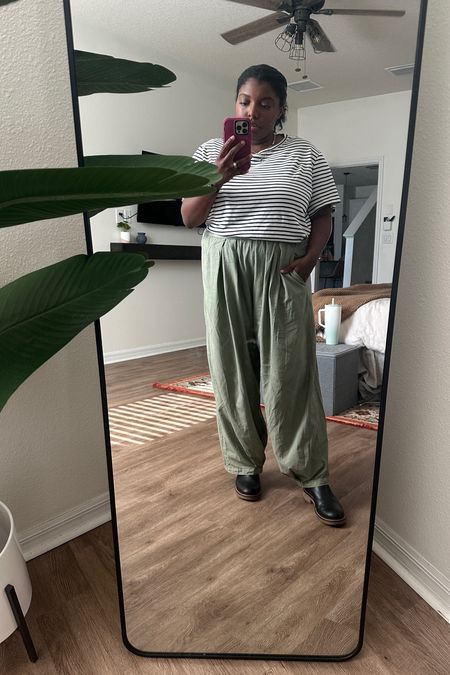 These Free People parachute pants are one of my favorite purchases. They're wide leg pants with a relaxed fit and come in multiple colors 

#LTKfindsunder100 #LTKplussize