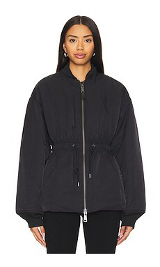 ALPHA INDUSTRIES Short Cinched Waist Jacket in Black from Revolve.com | Revolve Clothing (Global)