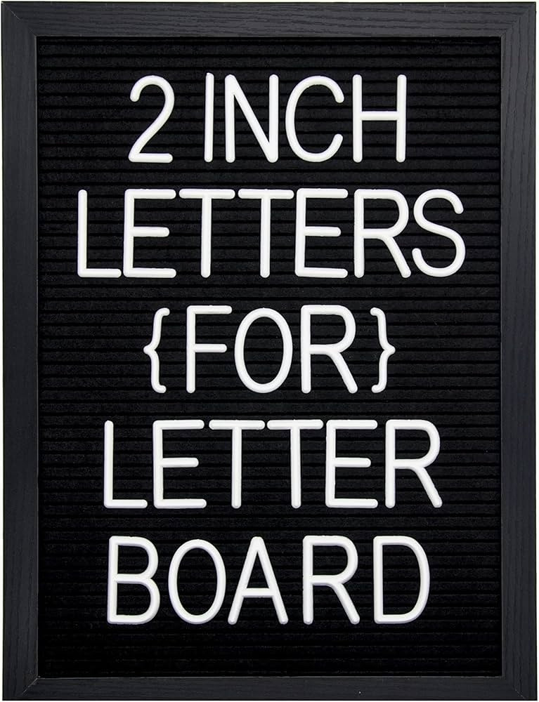 G GAMIT Felt Letter Board Letters Set - 227pcs 2 inches Tall Letters for Letter Boards | Amazon (US)