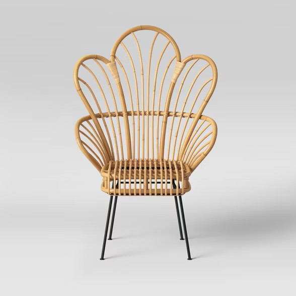 Avocet Rattan Fan Back Accent Chair - Opalhouse™ | Target