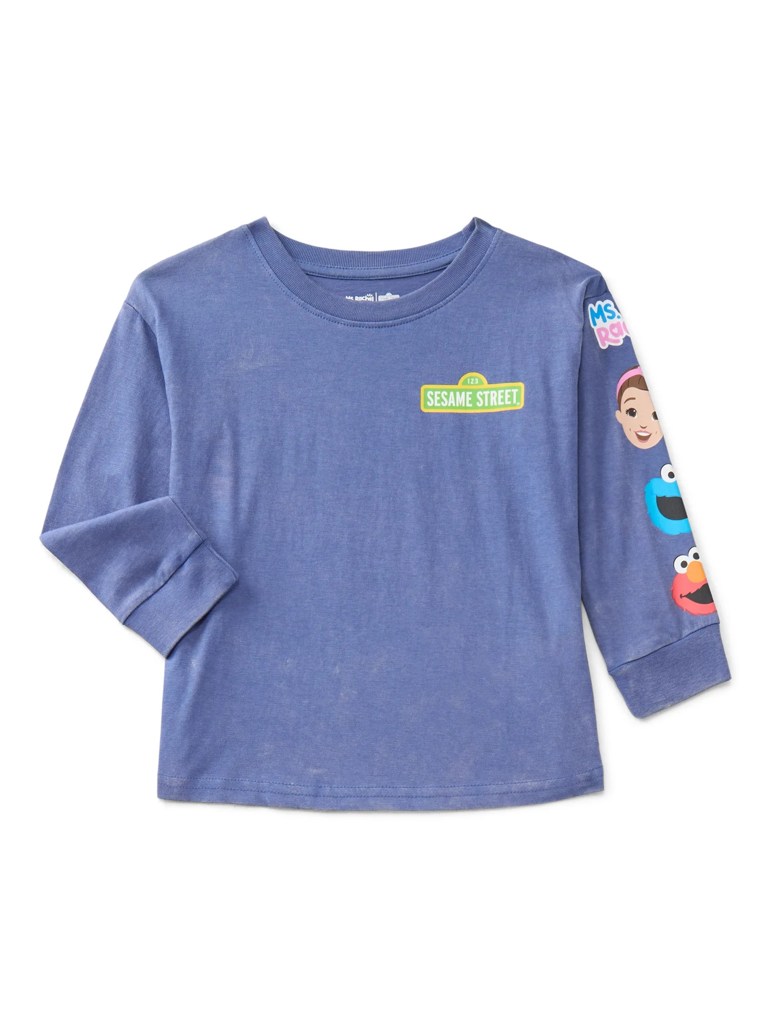 Ms Rachel X Sesame Street Toddler Long Sleeve Graphic Crewneck Tee, Sizes 12M-5T - Walmart.com | Walmart (US)