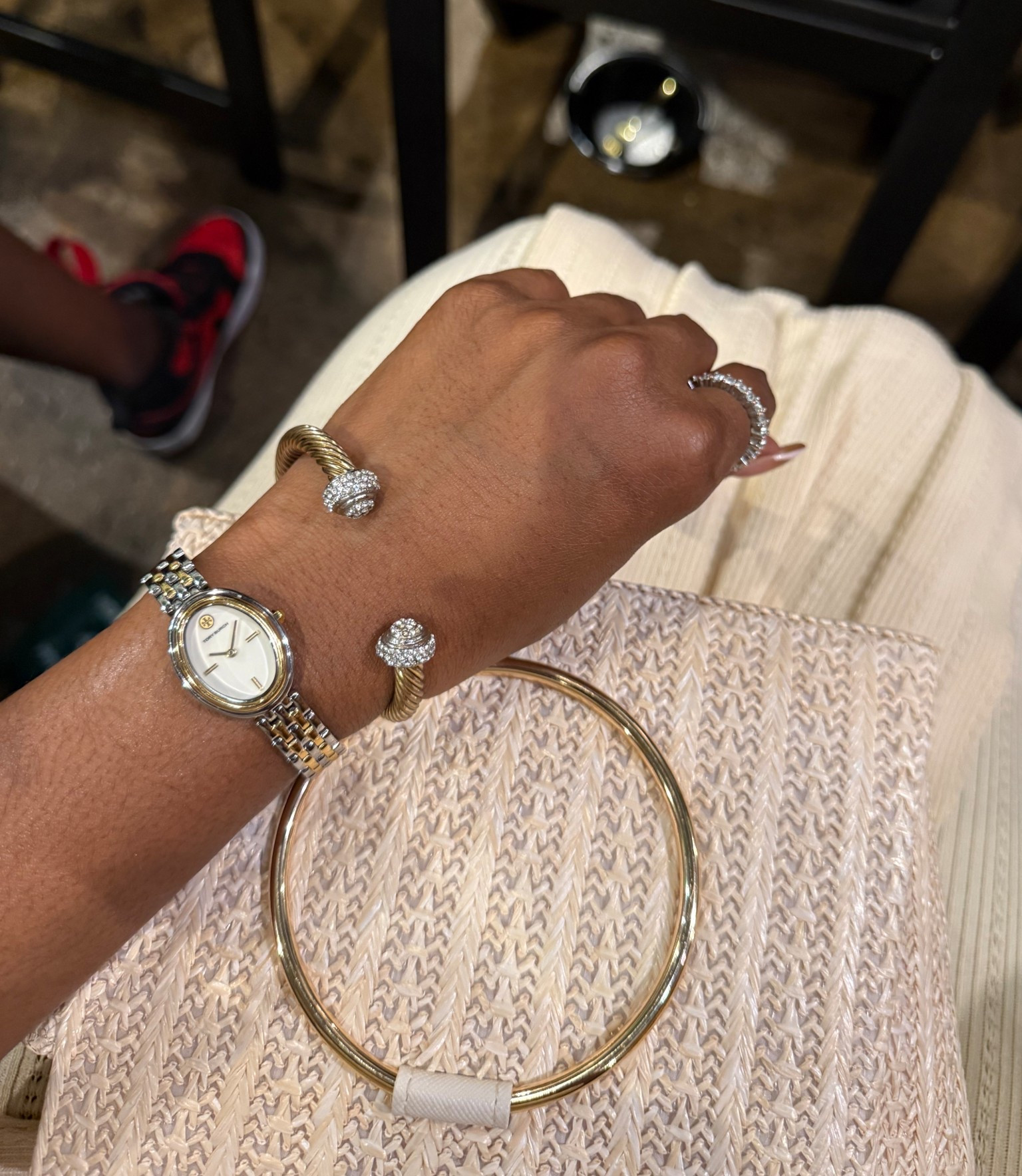 Love this watch so classy and cute! Who knew I would love mixed metal 😮‍💨🔥
And it’s on sale right now 30% off!! 

#LTKSaleAlert #LTKGiftGuide #LTKHoliday