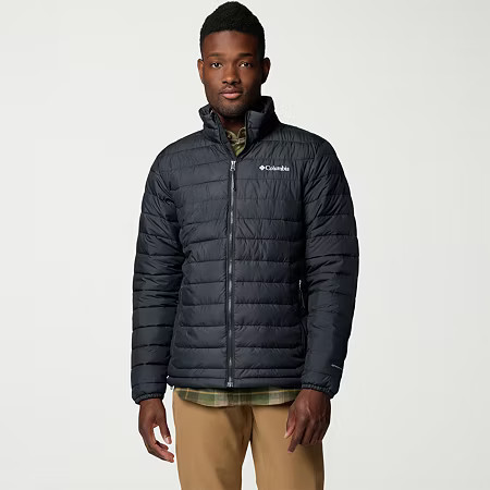 Columbia Mens Water Resistant Midweight Puffer Jacket, Large, Black | JCPenney