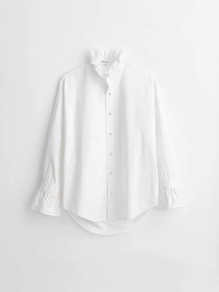 Easy Ruffle Shirt in Paper Cotton | Alex Mill