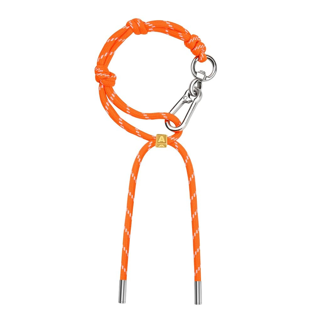 Cute Initials Charm Rope Keychain for Women Men Carabiner Knot Lanyard Keyring, Charms for Purse ... | Amazon (US)