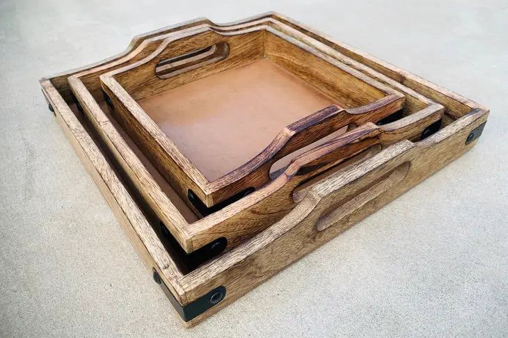 Nesting Wooden Serving Tray, Assorted Sizes | The Nested Fig