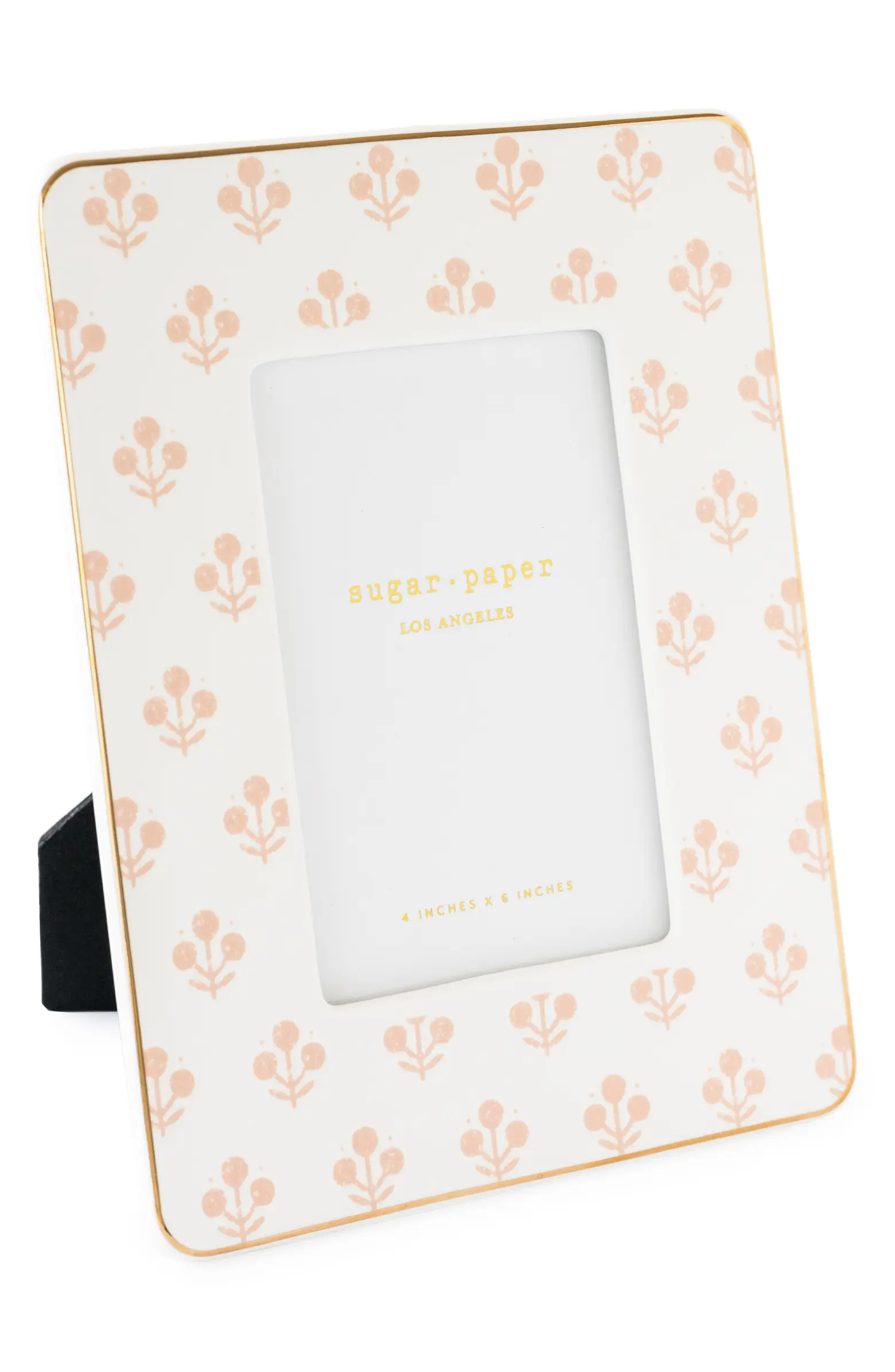 Rose Floral Ceramic 4 x 6-Inch Picture Frame | Nordstrom