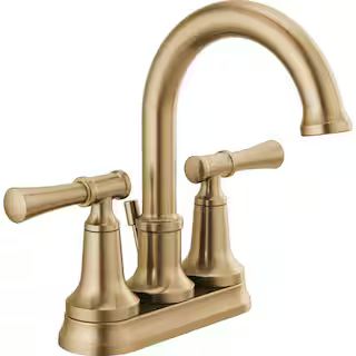 Delta Chamberlain 4 in. Centerset Double-Handle Bathroom Faucet in Champagne Bronze 25747LF-CZ - ... | The Home Depot