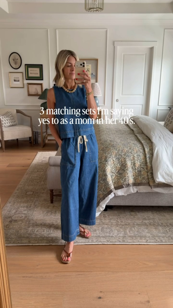 If you love a matching set as much as I do, these are for you! The denim set is the perfect mix of casual and polished, then the cutest vacation set, and of course a cozy lounge set! Do you have a favorite? I can’t pick!

Matching sets, mom outfits, casual style, summer outfits

#LTKmomlife #LTKootd
