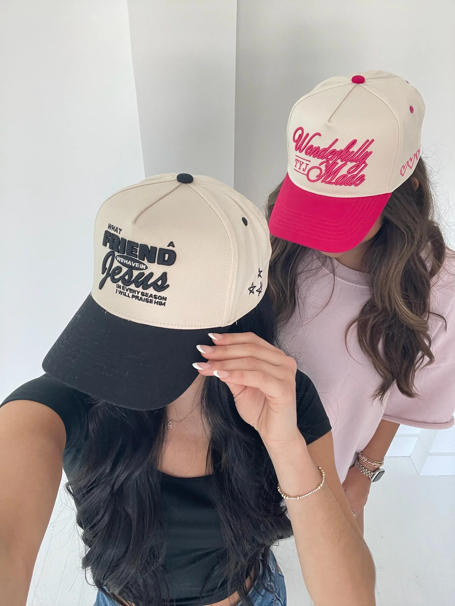 Friend in Jesus - Black Vintage Trucker Hat | KenzKustomz