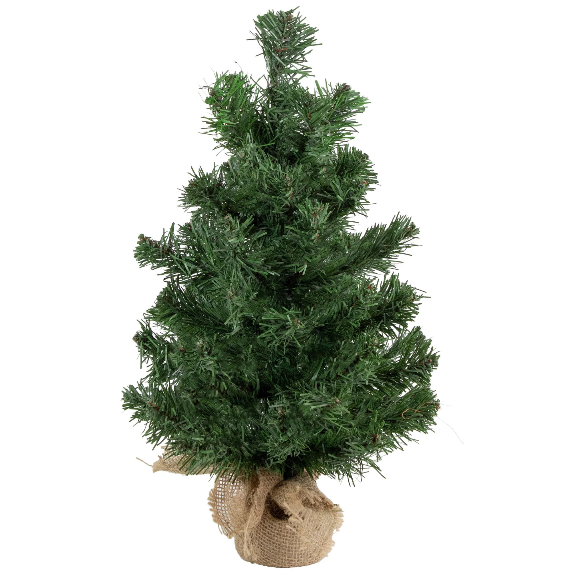Northlight 18" Potted Mini Pine Medium Artificial Christmas Tree, Unlit | Walmart (US)