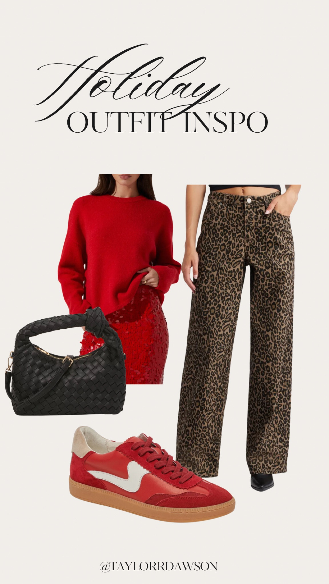 Holiday outfit inspo!

holidays, holiday party outfit, festive outfit, christmas outfit, seasonal style, festive fashion, trending jeans, red sneakers, cheetah print

#LTKSeasonal #LTKStyleTip #LTKHoliday