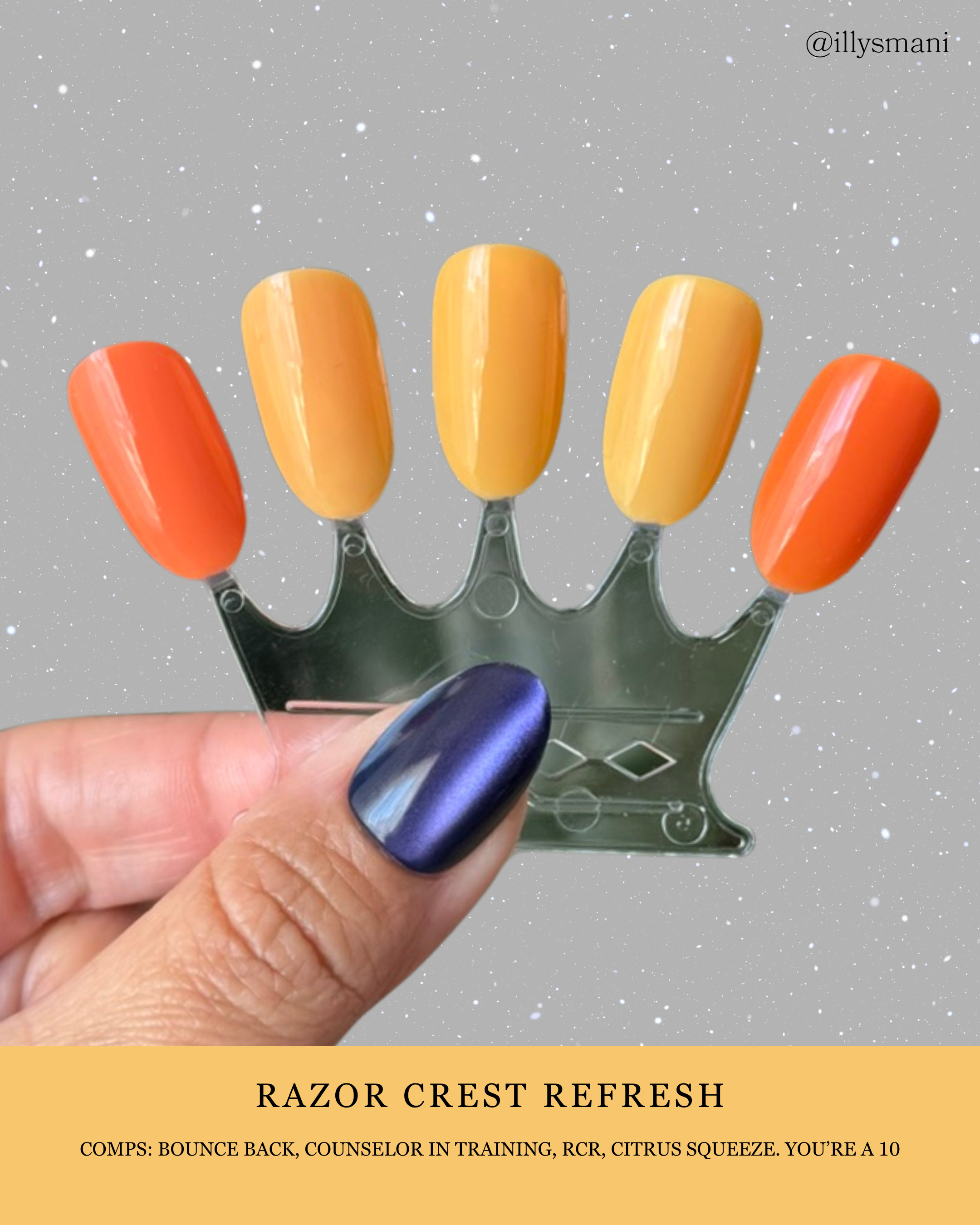 Swatches of the new Olive & June X Mandalorian and Grogu for summer 2026!  

 #LTKBeauty