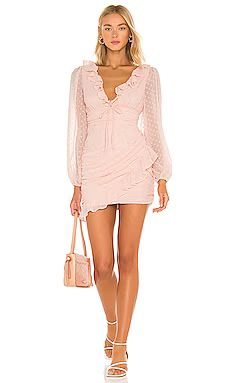 MAJORELLE Alejandra Mini Dress in Blush Pink from Revolve.com | Revolve Clothing (Global)