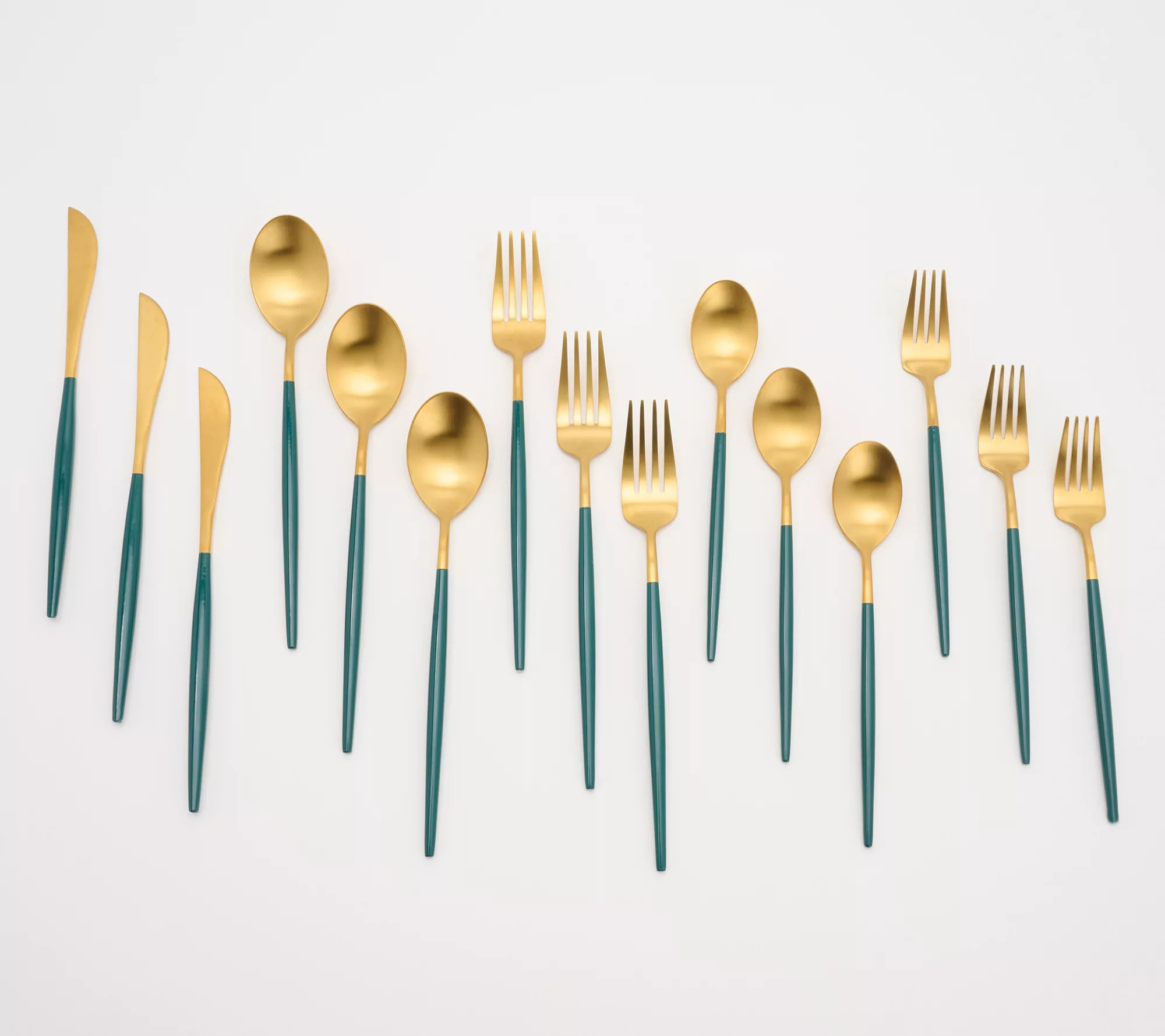 BFF Collection 20-Piece Service for 4 Goldtone Flatware Set - QVC.com | QVC
