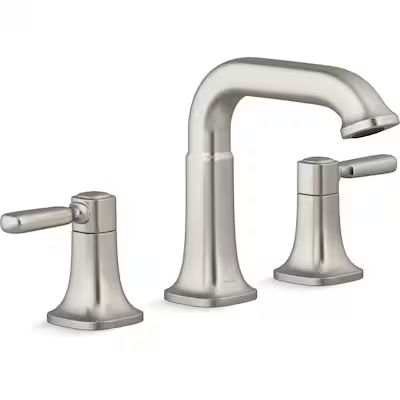 KOHLER Ealing Vibrant Brushed Nickel 2-Handle Widespread WaterSense Bathroom Sink Faucet with Dra... | Lowe's