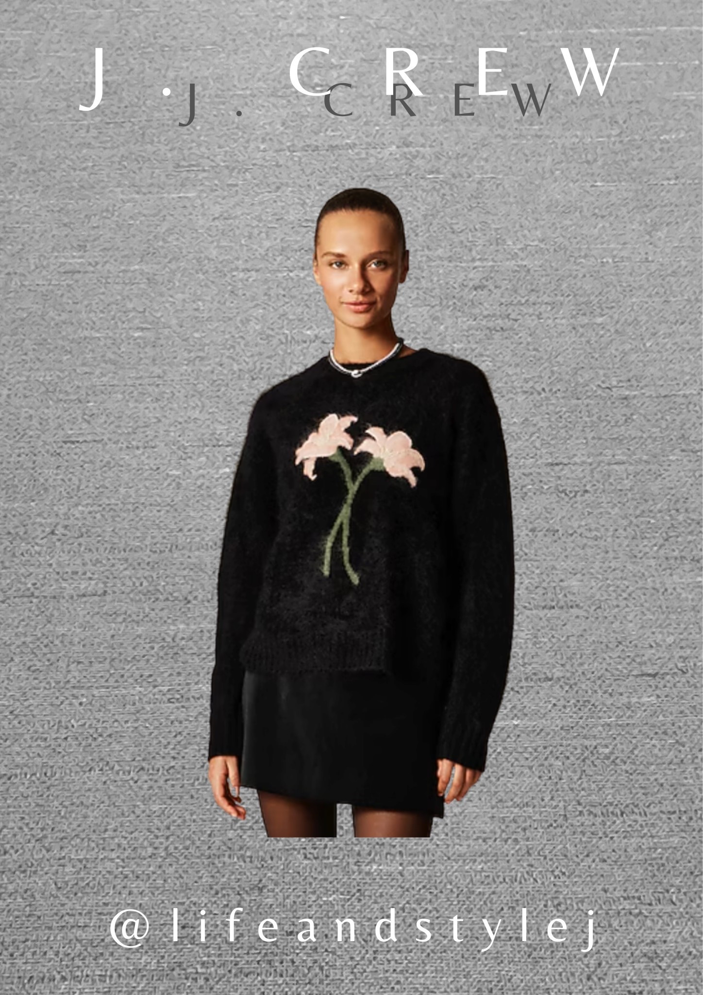This brushed cashmere relaxed crewneck with floral intarsia brings cozy luxury and timeless style to a midlife wardrobe. Style it with wide leg jeans or tailored trousers, add neutral boots and simple jewelry for an ageless look that feels modern and effortless. #midlifefashion #agelessstyle #cashmeresweater #timelessstyle #modernwardrobe 

#LTKOver40 #LTKSeasonal #LTKU