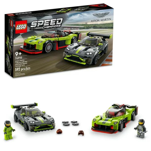 LEGO Speed Champions Aston Martin Valkyrie AMR Pro and Aston Martin Vantage GT3 76910 Building Ki... | Walmart (US)