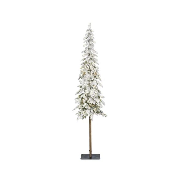 Benji Flocked Most Realistic Artificail PE Pine Flocked/Frosted Christmas Tree | Wayfair North America
